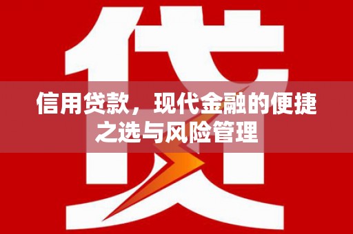 铁山信用贷款，现代金融的便捷之选与风险管理