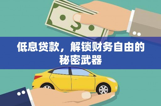 铁山低息贷款，解锁财务自由的秘密武器