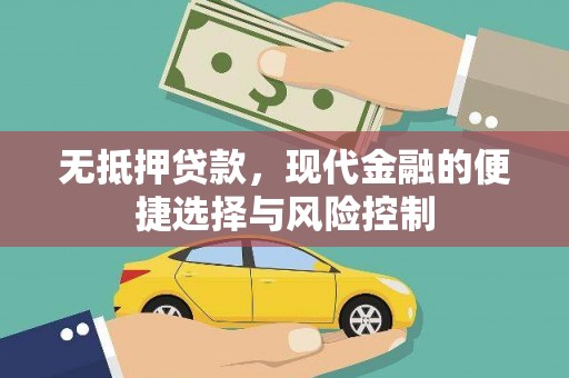 铁山无抵押贷款，现代金融的便捷选择与风险控制