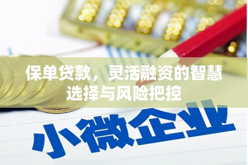 铁山保单贷款，灵活融资的智慧选择与风险把控