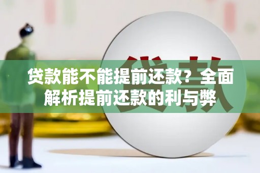 铁山贷款能不能提前还款？全面解析提前还款的利与弊