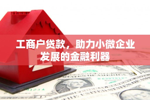 铁山工商户贷款，助力小微企业发展的金融利器