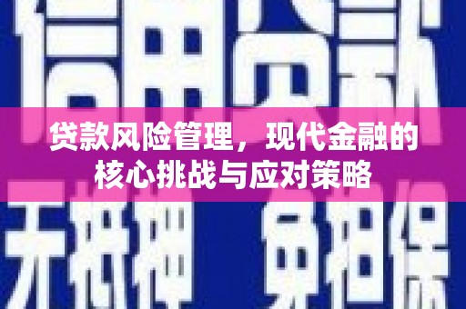 铁山贷款风险管理，现代金融的核心挑战与应对策略