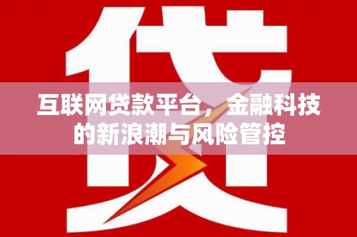 铁山互联网贷款平台，金融科技的新浪潮与风险管控