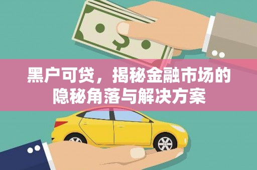 铁山黑户可贷，揭秘金融市场的隐秘角落与解决方案