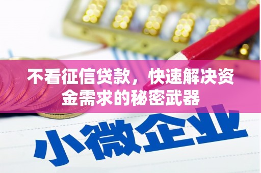 铁山不看征信贷款，快速解决资金需求的秘密武器