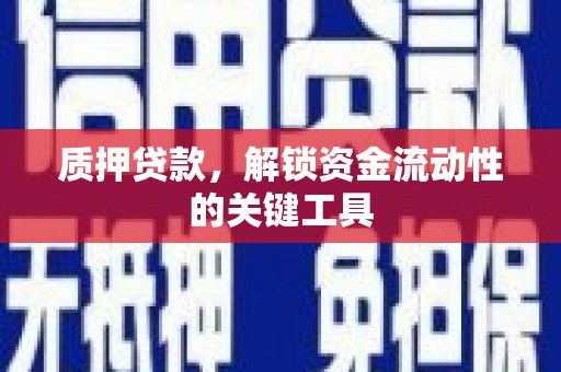 铁山质押贷款，解锁资金流动性的关键工具
