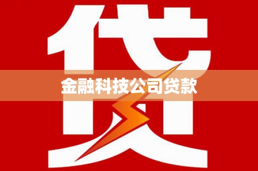 铁山金融科技公司贷款