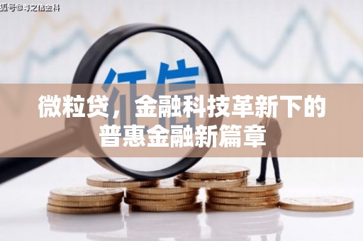 铁山微粒贷，金融科技革新下的普惠金融新篇章
