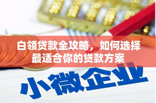 铁山白领贷款全攻略，如何选择最适合你的贷款方案