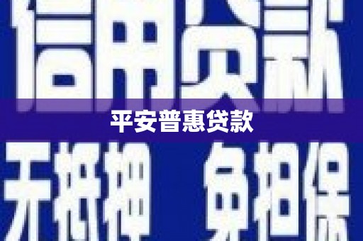 铁山平安普惠贷款